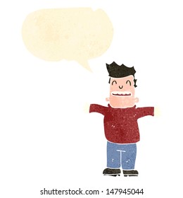 Retro-Cartoon-Freund