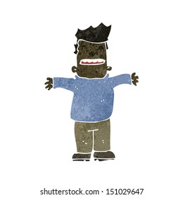 hombre amigo de las caricaturas retro