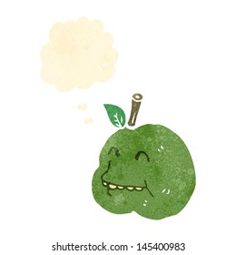 Retro-Cartoon-Apfel