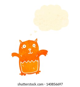retro cartoon funny cat
