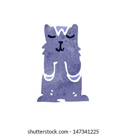 retro cartoon funny cat