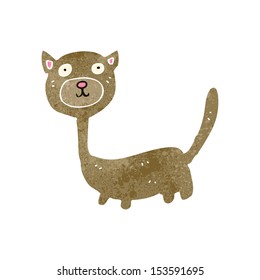 retro cartoon funny cat