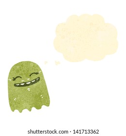 retro cartoon funny ghost