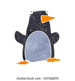 dibujo animado divertido pingüino