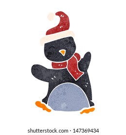 Retro-Cartoon-Pinguin