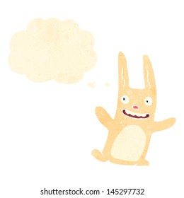 desenho animado retrô coelho engraçado