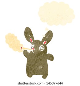 retro cartoon funny rabbit