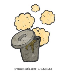 retro cartoon garbage can