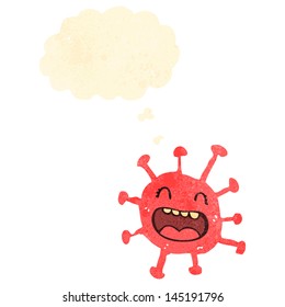 retro cartoon germ