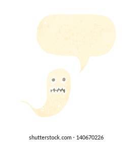 retro cartoon ghost