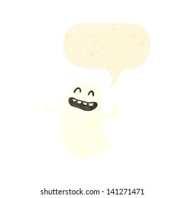 retro cartoon ghost