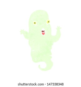 retro cartoon ghost