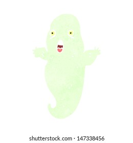 retro cartoon ghost