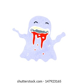 retro cartoon ghost