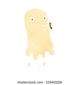 fantasma de dibujos animados retro
