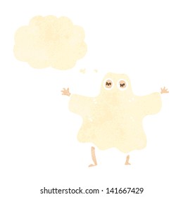 retro cartoon ghost costume