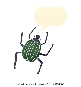 bicho gigante de dibujos animados retro