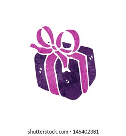 regalo de dibujos animados retro