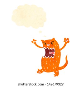 retro cartoon ginger cat