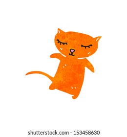 retro cartoon ginger cat