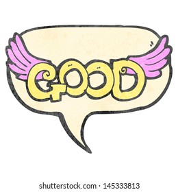 retro cartoon good comic book symbol