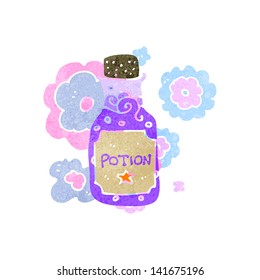 retro cartoon halloween potion