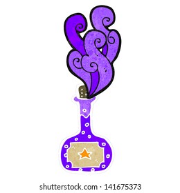 retro cartoon halloween potion