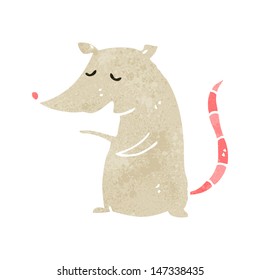 retro cartoon happy mouse