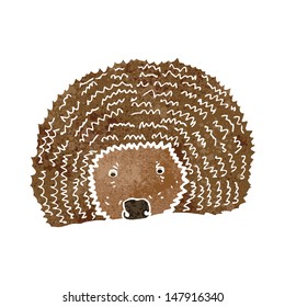 retro cartoon hedgehog