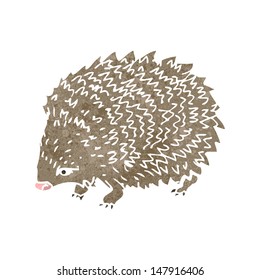 hedgehog retro de dibujos animados