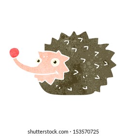 retro cartoon hedgehog