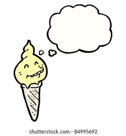 retro cartoon ice cream