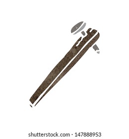 retro cartoon improvised weapon