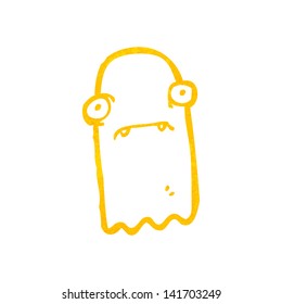 retro cartoon invisible ghost