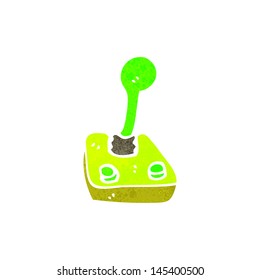 joystick de dibujos animados retro
