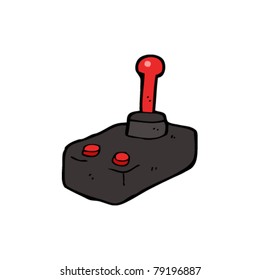 retro cartoon joystick