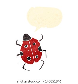 retro cartoon ladybug