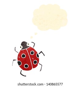 ladybug de dibujos animados retro