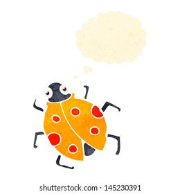 retro cartoon ladybug