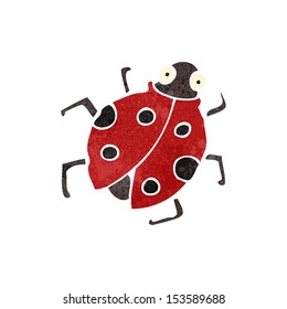 ladybug de dibujos animados retro