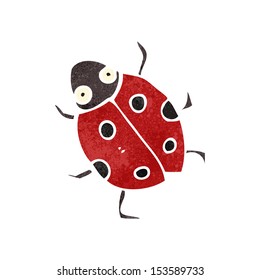retro cartoon ladybug