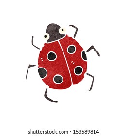 retro cartoon ladybug