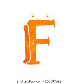 retro cartoon letter