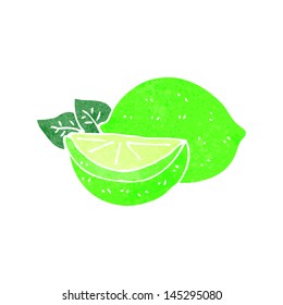 retro cartoon limes