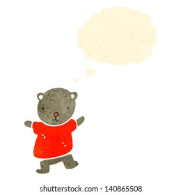 retro cartoon little bear