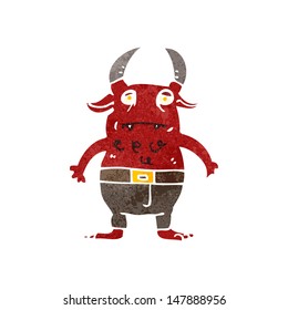 retro cartoon little devil