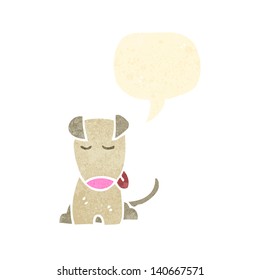 retro cartoon little dog