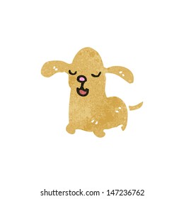 retro cartoon little dog