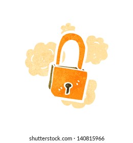 bloqueo de dibujos animados retro