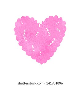 retro cartoon love heart cloud